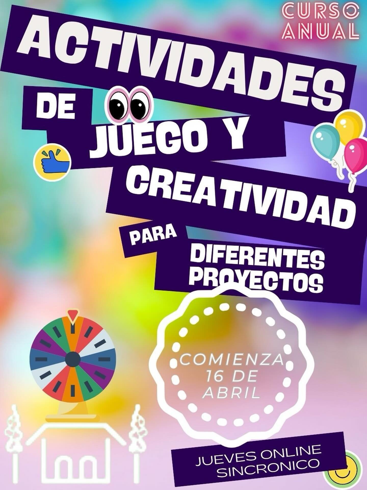 ✍️CURSOS ANUALES

📚Para aquellos que desean FORMACION en 
📍JUEGO
📍CREATIVIDAD
📍INTELIGENCIA EMOCIONAL 
📍CONDUCCIÓN DE GRUPOS 📍ARMADO y GESTIÓN DE PROYECTOS 
📍entrenamiento en ROLES DIRECTIVOS.

🌟Encuentros quincenales.

🗓 Comienzan en Abril.

💻OnLINE

🔄METODOLOGÍA LUDICA

🛎️CLASE INTERACTIVA

👥Grupos Reducidos.

🖋️Contenidos, informes, costos e inscripción al
👩‍💻
www.inesmoreno.com.ar

📩 estudio@inesmoreno.com.ar
📩 inesmorenoestudio@gmail.com
📩 contacto@inesmoreno.com.ar

📲WHATSAP 
(054-11) 15 66927891
 (solo mensaje)