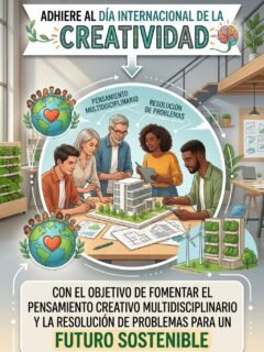 El estudio inés moreno adhiere al DÍA INTERNACIONAL de la CREATIVIDAD creado en 2017 con el objetivo de fomentar el pensamiento creativo multidisciplinario y la resolución de problemas para alcanzar un futuro sostenible.  Nuestro pensar y sentir se plasma en la praxis cotidiana para HACER realidad que PERSONAS, GRUPOS, ORGANIZACIONES logremos contribuir para lograr un MUNDO más HUMANO