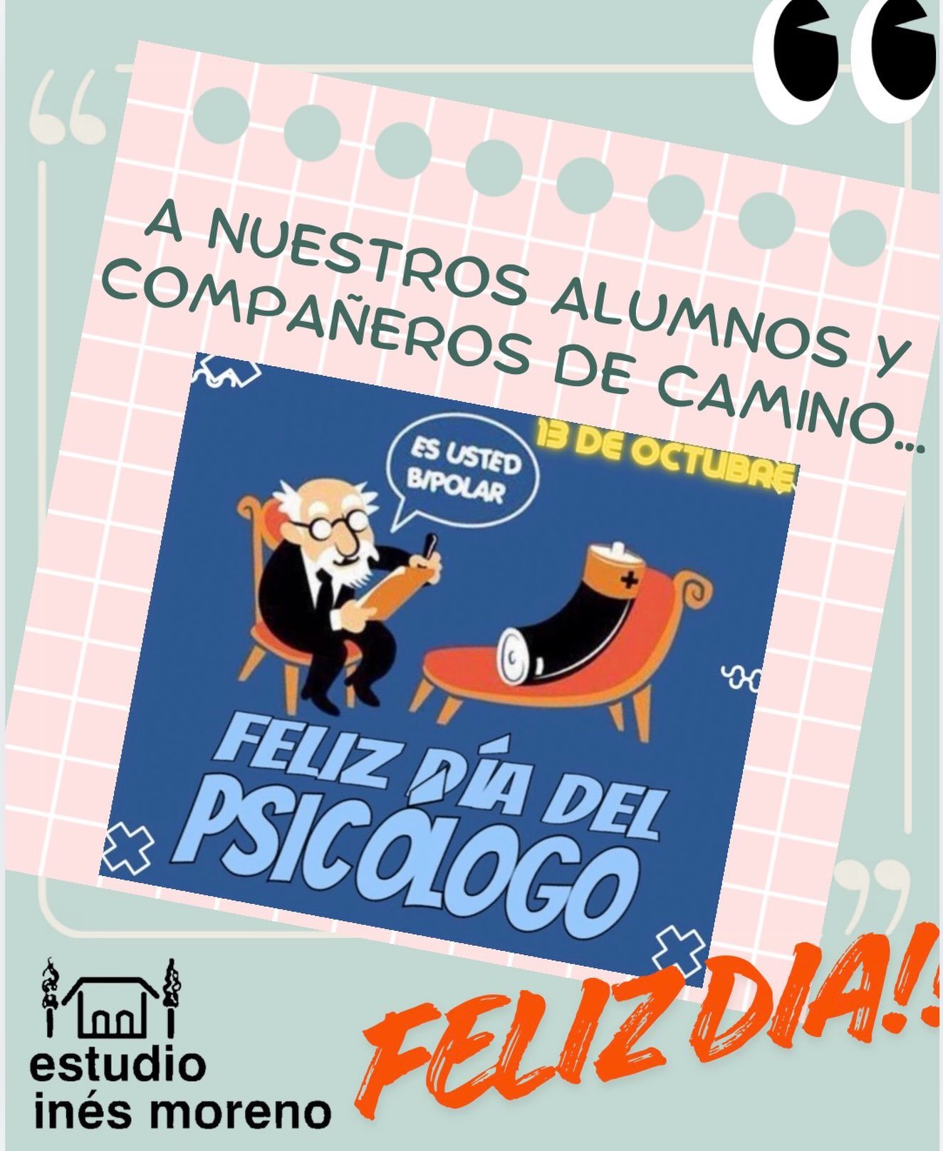 a nuestros queridos alumnos, compañeros de camino FELIZ DÍA!!!!